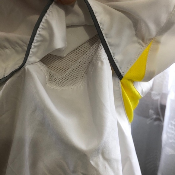 🎄 Champion sport vest jacket  yellow/white SZ S VTG - Picture 11 of 14